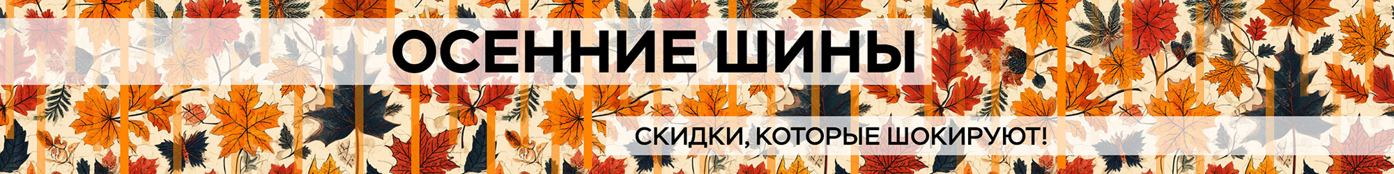Осенние шины. Скидки, которые шокируют!