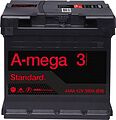 A-Mega Standard 6СТ-44 44 А/ч, 390 А (EN), прямая полярность, 207×175×190 мм, код 6CT-44-A3 A-Mega Standard 6СТ-44 44 А/ч, 390 А (EN), прямая полярность, 207×175×190 мм, код 6CT-44-A3