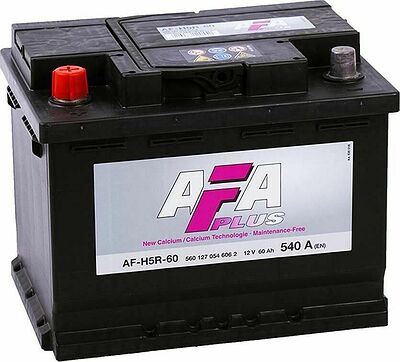 AFA Plus AF 56L 56 А/ч, 480 А (EN), прямая полярность (242x175x190)