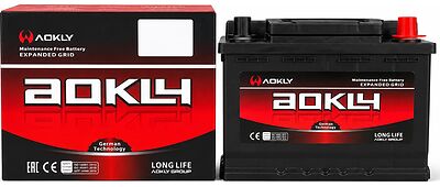 AOKLY DIN 57524, 75 А·ч 650 А (EN), обратная полярность, корпус L3, 276×174×190 мм