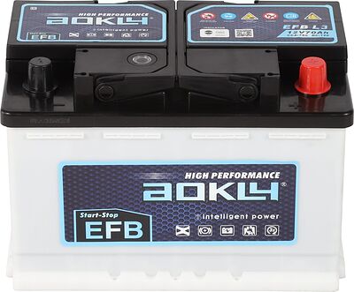 AOKLY EFB Stop&Go EFBL3 70 А/ч 780 А (EN), обратная полярность, корпус L3, 280×175×190 мм