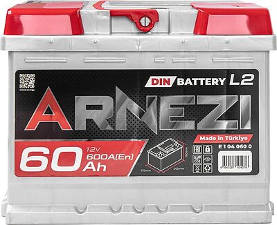 Arnezi DIN SMF E1040600 60 А/ч 600 А (EN), обратная полярность, 242×175×190 мм, L2