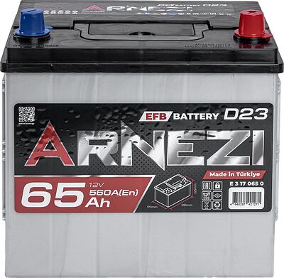 Arnezi EFB Start-Stop E3170650 65 А/ч 560 А (EN), обратная полярность, 230×172×225 мм, D23