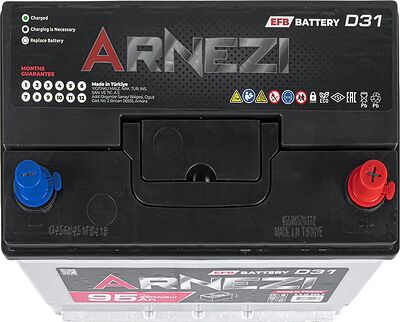 Arnezi EFB Start-Stop E3190950 95 А/ч 850 А (EN), обратная полярность, 306×176×225 мм, D31