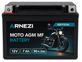 Arnezi Moto AGM E9YTX7A1 7 А/ч 90 А (EN), прямая полярность, 149×86×94 мм, YTX7A-BS