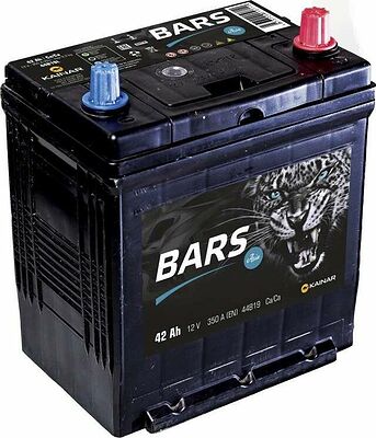 Bars Asia 6СТ-42 42 А/ч, 350 А, обратная полярность (187x129x220)