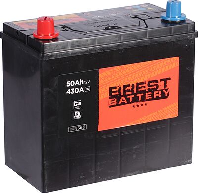 Аккумулятор Brest Battery Asia BPA501 50 А/ч 430 А (EN), прямая полярность, 237×127×225 мм, B24R
