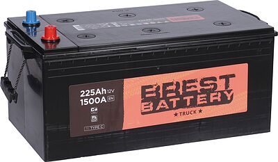 Brest Battery Truck BSTC2253 225 А/ч 1500 А (EN), прямая полярность, 518×276×242 мм, C