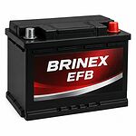 Brinex EFB 060 111 K01 BR 60 А/ч 600 А (EN), прямая полярность, корпус L2, 242×175×190 мм