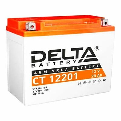 Delta CT 12201 20 А/ч 270 А (EN), обратная полярность, 177×88×154 мм