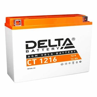 Delta CT 1216 16 А/ч 200 А (EN), обратная полярность, 205×70×162 мм