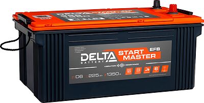 Delta Start Master EFB Truck 225 L3 3426010700002, 225 А/ч 1350 А (EN), обратная полярность, 516×275×247 мм, D6