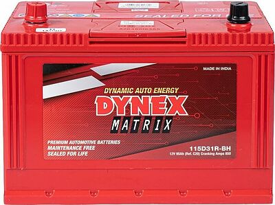 Dynex Matrix Asia 115D31R-BH 95 А/ч 850 А (EN), прямая полярность, 305×173×225 мм, D31