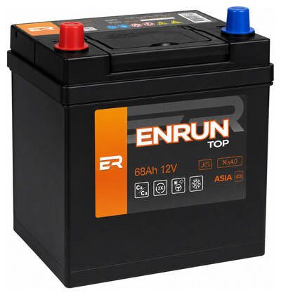 ENRUN JIS Top EPA680 68 А/ч 670 А (EN), обратная полярность, 230×179×225 мм, D23