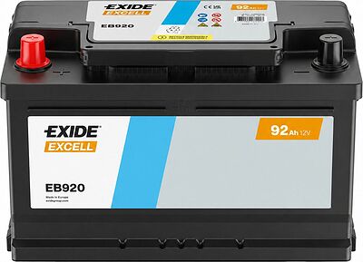 Exide Excell EB455 45 А/ч 330 А (EN), обратная полярность, 237×127×227 мм, B24