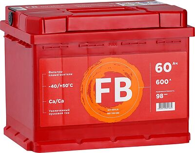 FB Standart 6CT-60VLR 60 А·ч 600 А (EN), обратная полярность, 242x175x190 мм