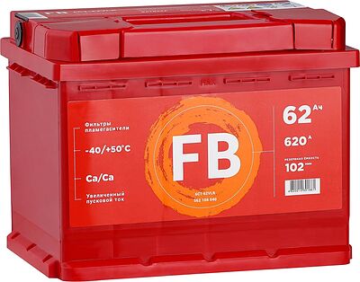 FB Standart 6CT-62VLR 562108040 62 А·ч 620 А (EN), обратная полярность, 242×175×190 мм, L2