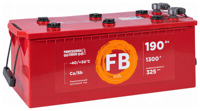 FB Truck 690132040 190 А·ч 1300 А (EN), прямая полярность, 513x223x217 мм