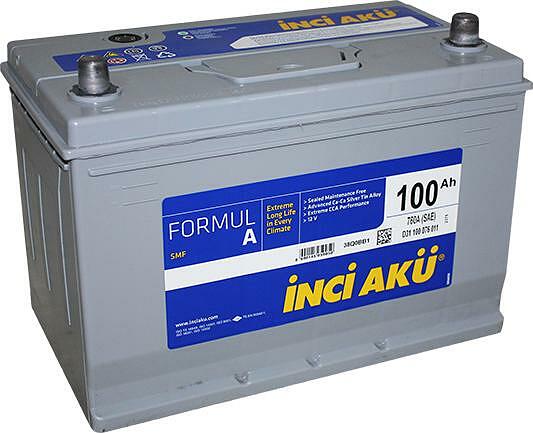 Inci Yuasa Inci FormulA 100 А/ч обратная конус азия (518x276x242)
