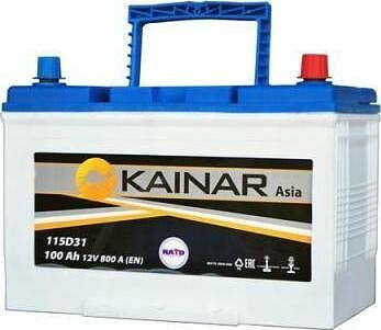 Kainar Asia 100 А/ч обратная конус азия (304x173x220) Kainar Asia 100 А/ч обратная конус азия (304x173x220)