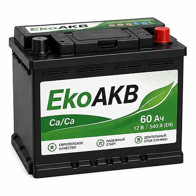 Курский аккумуляторный завод EkoAKB 6СТ-140NR 140 А/ч, 900 А, прямая полярность (475x189x217)
