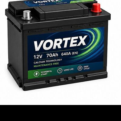 Курский аккумуляторный завод Vortex 6СТ-60NR 60 А/ч, 600 А, обратная полярность (242x175x190)