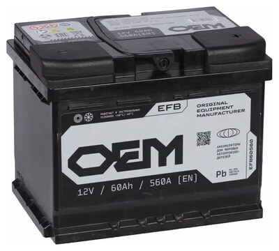 OEM EFB 60 А/ч обратная (242x175x190)