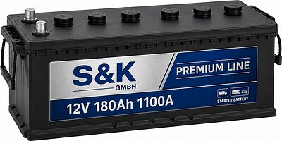 S&K GMBH Premium Line 180 А/ч прямая (0x0x0)