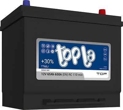 Topla Asia Top TT65J (56568) 65 А·ч 650 А (EN), обратная полярность, 230×172×220 мм