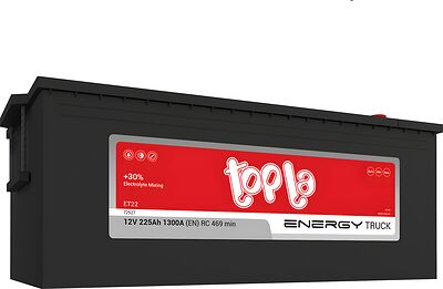Topla Energy Truck ET22 (72527) 225 А·ч 1300 А (EN), обратная полярность, 518×273×235 мм
