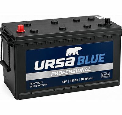 URSA Blue Professional UUT1904F 190 А·ч 1050 А (EN), прямая полярность L+, корпус D5, 510×218×225 мм