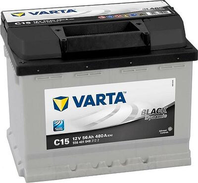 Varta Black Dynamic C15 (556401048) 56 А/ч 480 А, прямая полярность L+, корпус L2, 242×175×190 мм