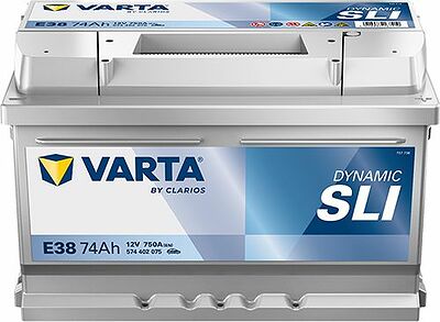 Varta BLUE dynamic E38 74 А/ч 750 А (EN), обратная полярность, 278x175x175 мм, ETN 574402075