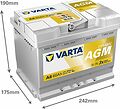 Varta Dynamic AGM A8 60 А/ч 680 А (EN), обратная полярность, 242x175x190 мм, ETN 560901068 Varta Dynamic AGM A8 60 А/ч 680 А (EN), обратная полярность, 242x175x190 мм, ETN 560901068