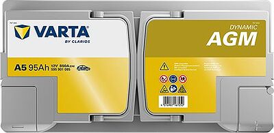 Varta Dynamic AGM A5 95 А/ч 850 А (EN), обратная полярность, 353x175x190 мм, ETN 595901085