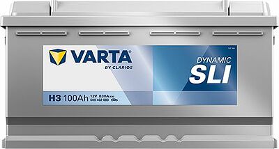 Varta Dynamic SLI H3 100 А/ч 830 А (EN), обратная полярность, 353x175x190 мм, ETN 600402083