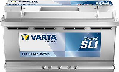 Varta Dynamic SLI H3 100 А/ч 830 А (EN), обратная полярность, 353x175x190 мм, ETN 600402083