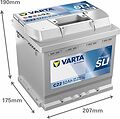 Varta Dynamic SLI C22 52 А/ч 470 А (EN), обратная полярность, 207x175x190 мм, ETN 552400047 Varta Dynamic SLI C22 52 А/ч 470 А (EN), обратная полярность, 207x175x190 мм, ETN 552400047