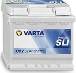 Varta Dynamic SLI C22 52 А/ч 470 А (EN), обратная полярность, 207×175×190 мм, ETN 552400047