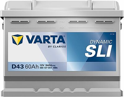 Varta Dynamic SLI D43 60 А/ч 540 А (EN), прямая полярность, 242x175x190 мм, ETN 560127054