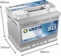 Varta Dynamic SLI D15 63 А/ч 610 А (EN), обратная полярность, 242x175x190 мм, ETN 563400061 Varta Dynamic SLI D15 63 А/ч 610 А (EN), обратная полярность, 242x175x190 мм, ETN 563400061