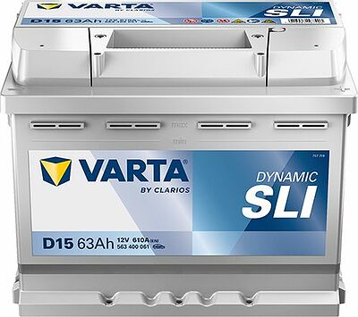Varta Dynamic SLI D15 63 А/ч 610 А (EN), обратная полярность, 242x175x190 мм, ETN 563400061