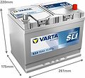 Varta Dynamic SLI E23 70 А/ч 630 А (EN), обратная полярность, 261x175x220 мм, ETN 570412063 Varta Dynamic SLI E23 70 А/ч 630 А (EN), обратная полярность, 261x175x220 мм, ETN 570412063