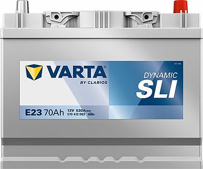 Varta Dynamic SLI E23 70 А/ч 630 А (EN), обратная полярность, 261x175x220 мм, ETN 570412063