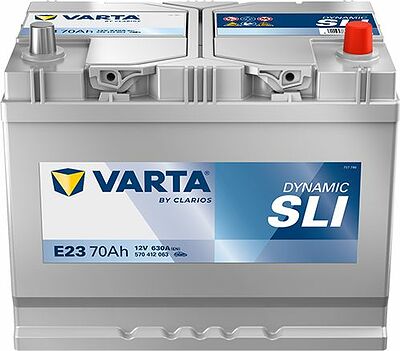 Varta Dynamic SLI E23 70 А/ч 630 А (EN), обратная полярность, 261x175x220 мм, ETN 570412063