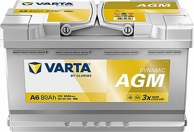 Varta Silver Dynamic AGM A6 80 А·ч 800 А (EN), обратная полярность, 315×175×190 мм, ETN 580901080