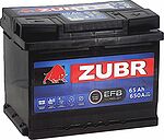 Zubr EFB ZE650 65 А/ч 650 А (EN), обратная полярность, 242×175×190 мм