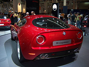 Размер колёс на Alfa Romeo 8C 2007 Подбор шин на Alfa Romeo 8C 2007