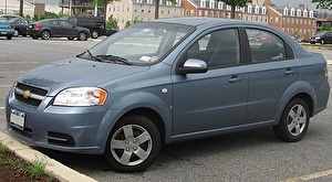 Подбор шин на Chevrolet Aveo 2008