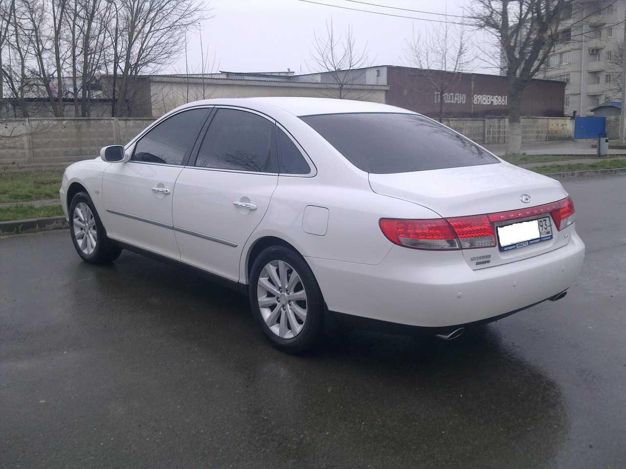 Размер колёс на Hyundai Grandeur 2008 Подбор шин на Hyundai Grandeur 2008